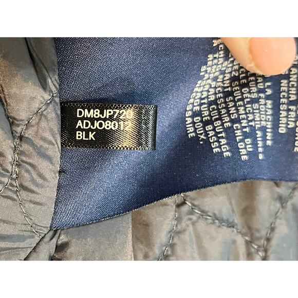 Dockers Peacoat Jacket Black Faux Mock Double Layer Zipper Wool Blend New XL - Picture 11 of 12